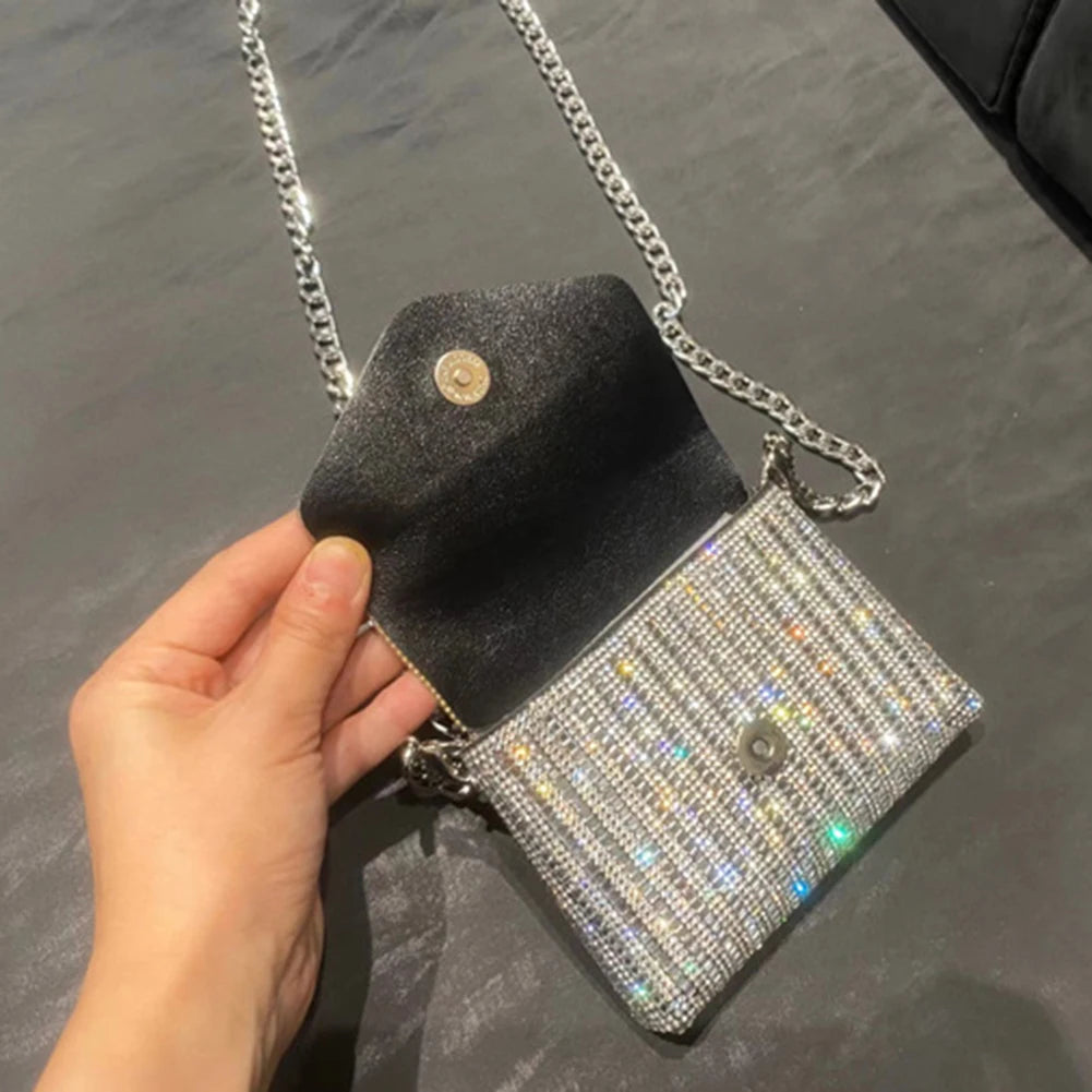 Sparkling Women's Evening Bag Mini Rhinestone Luxury Designer Clutch Bags