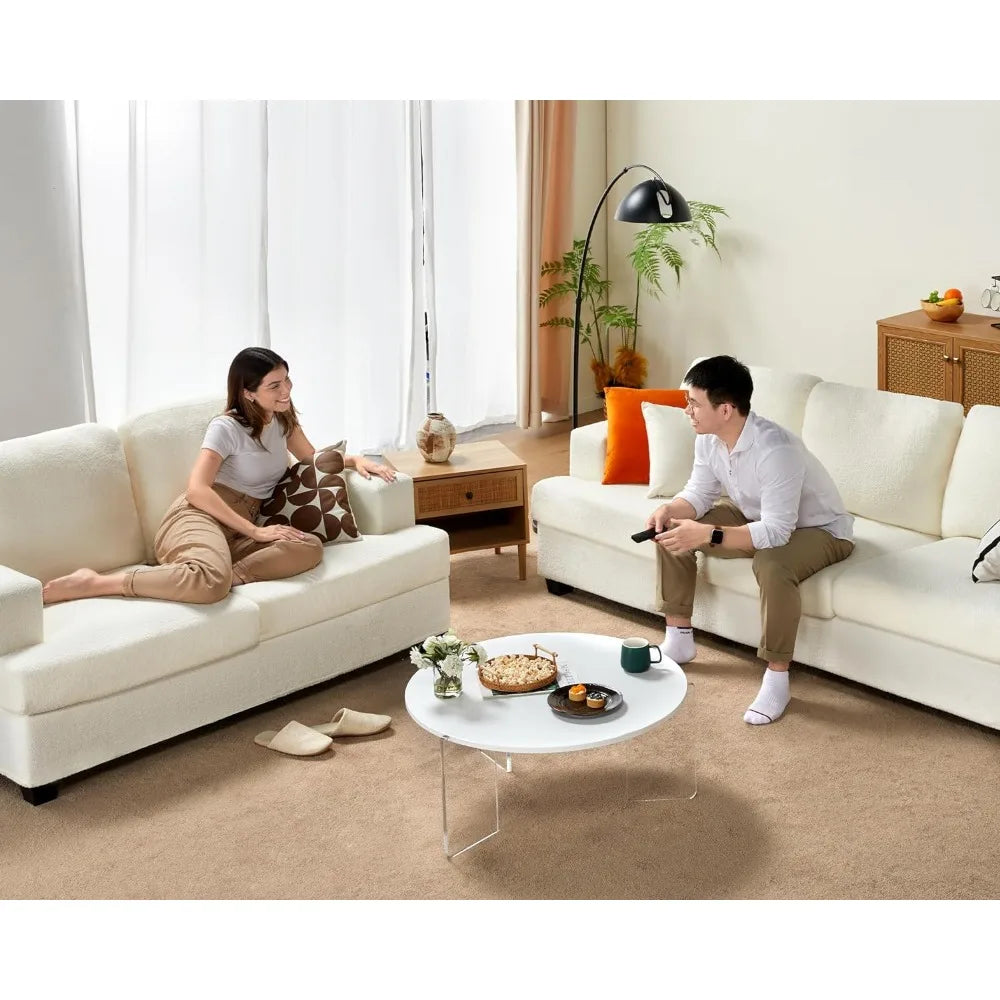 89 Inch Sofa, with Extra Deep Seats, 3 Seater Sofa