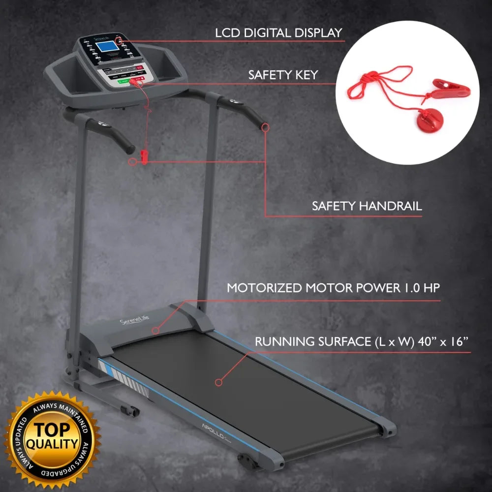 Folding Treadmill  for Walking & Running - Cardio Exercise Machine