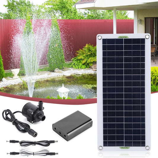 Solar Power Submersible Water Pump Set (30W and 800Liters/Hour) Ultra-quiet Motor