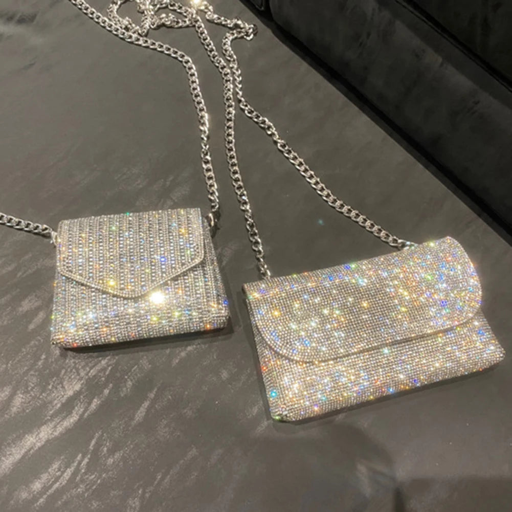 Sparkling Women's Evening Bag Mini Rhinestone Luxury Designer Clutch Bags